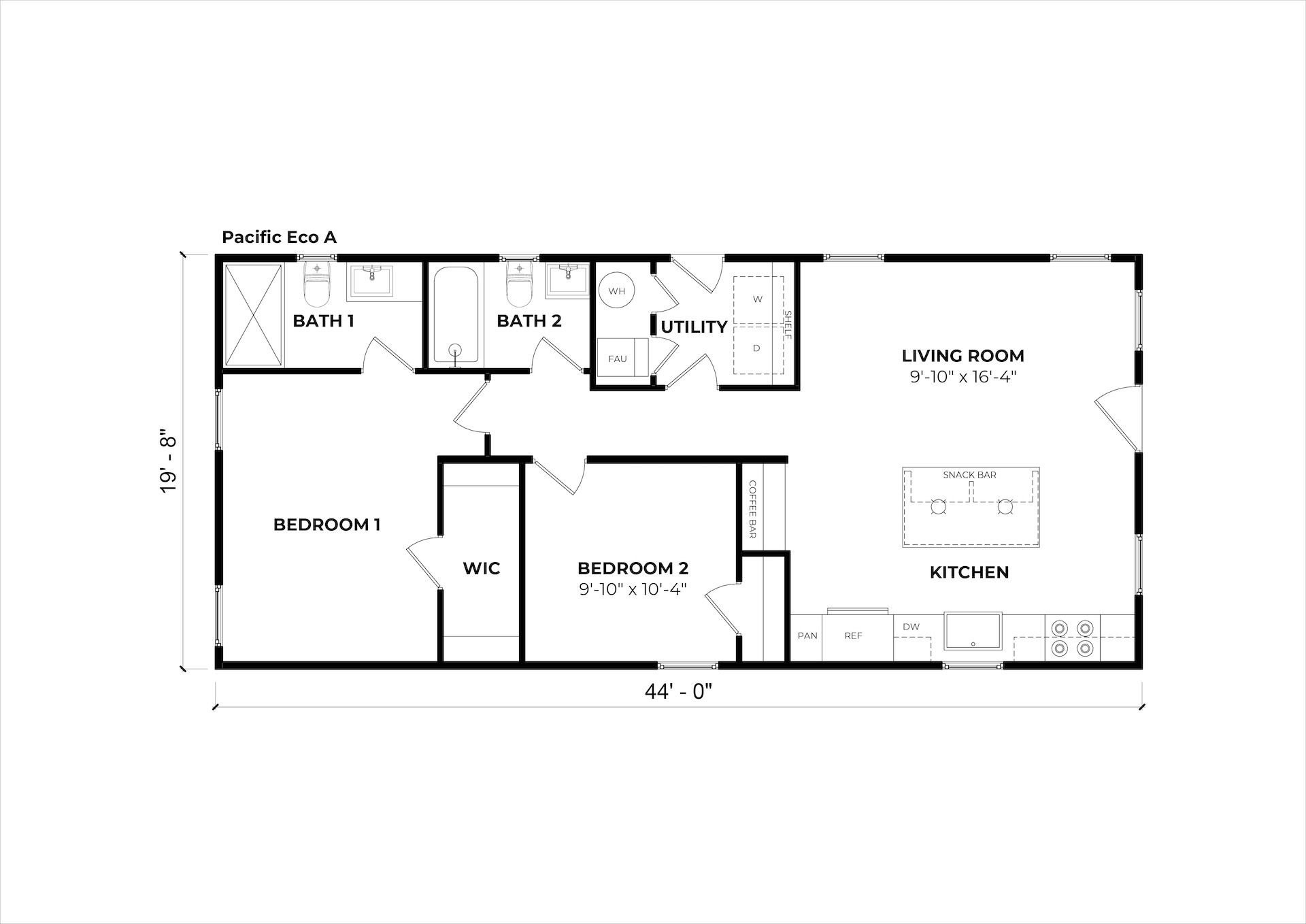 Pacific Eco A floor plan