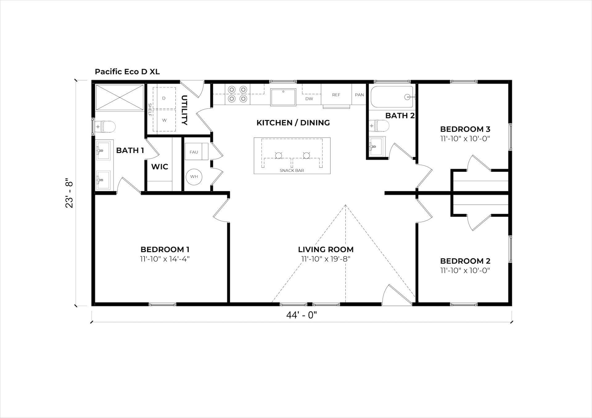Pacific Eco D XL floor plan