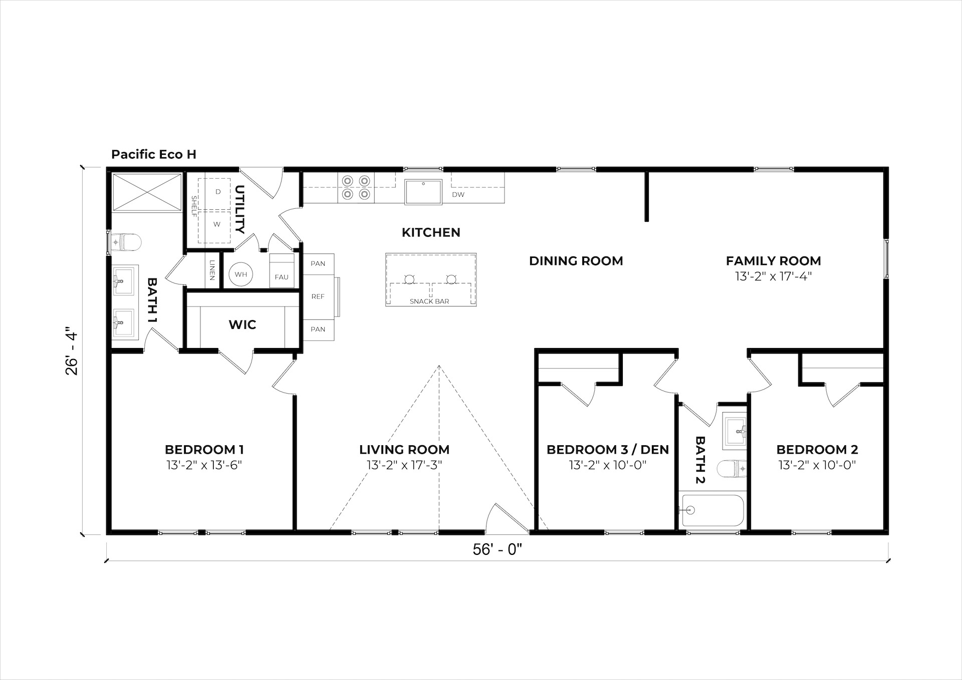Pacific Eco H floor plan