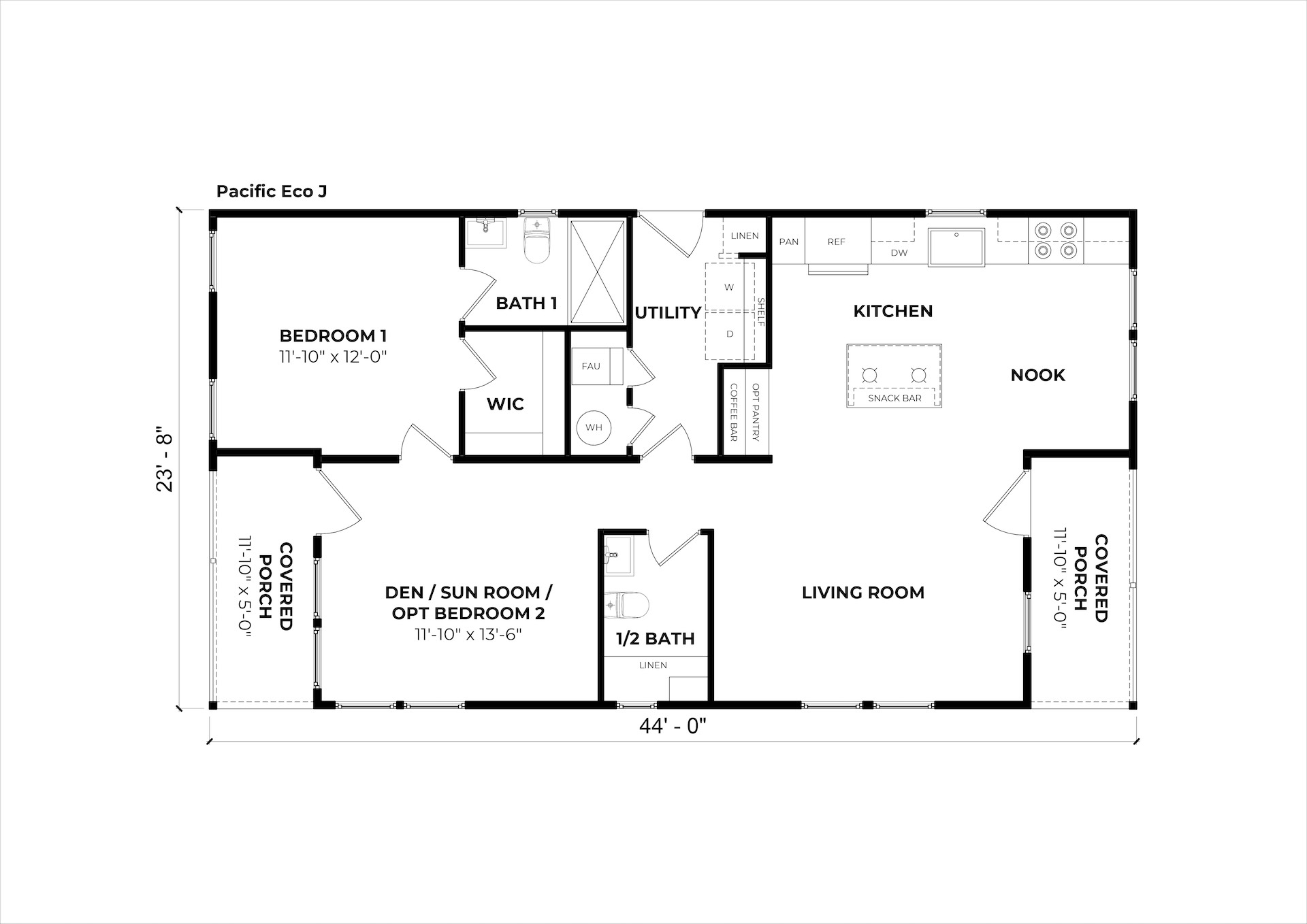 Pacific Eco J floor plan