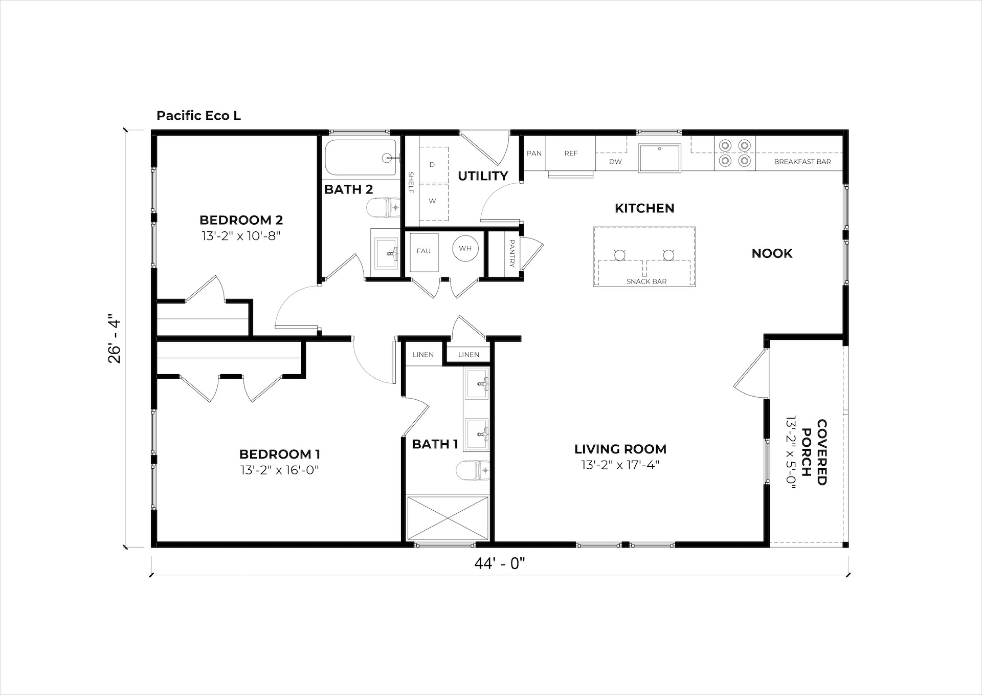 Pacific Eco L floor plan