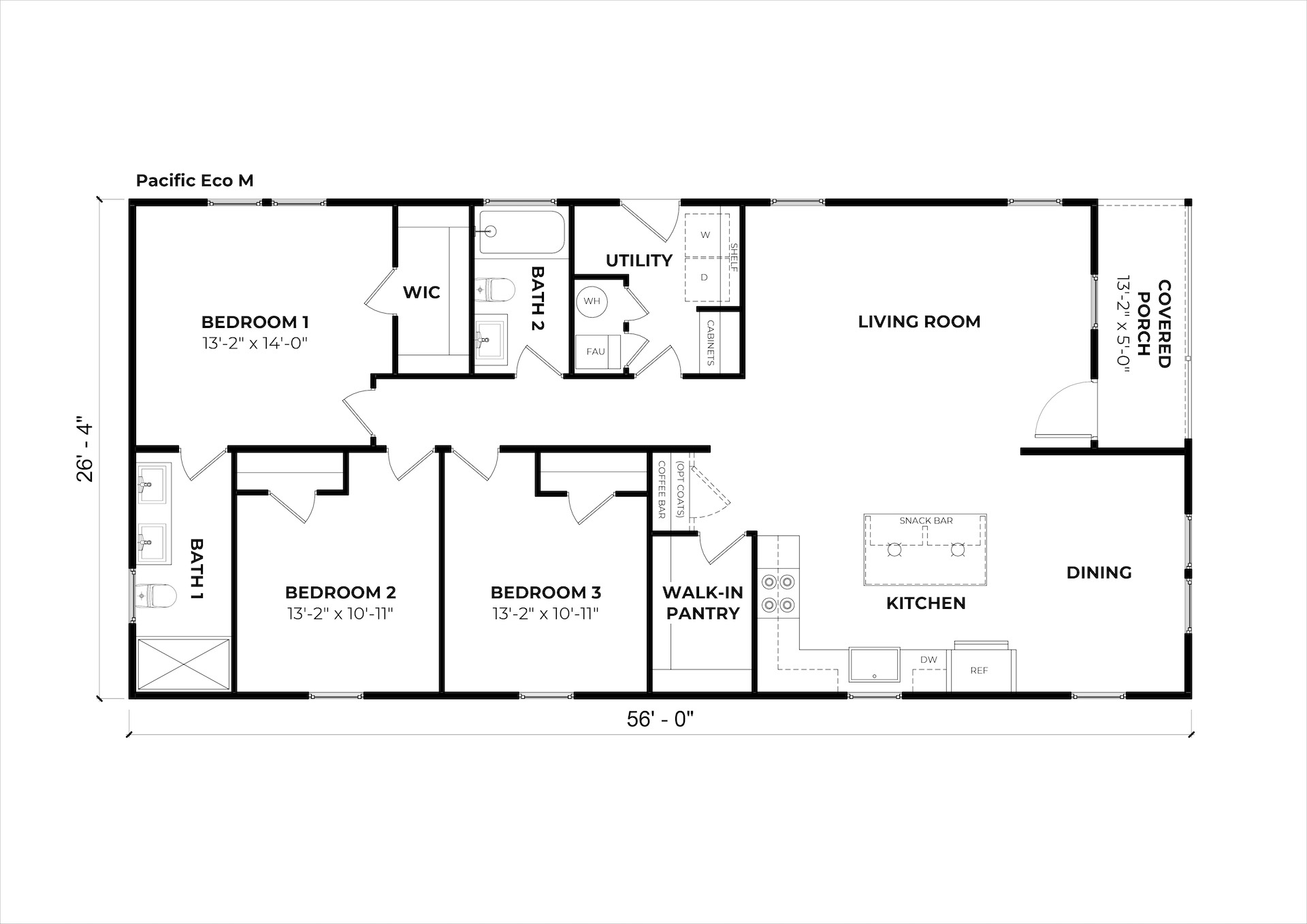 Pacific Eco M floor plan