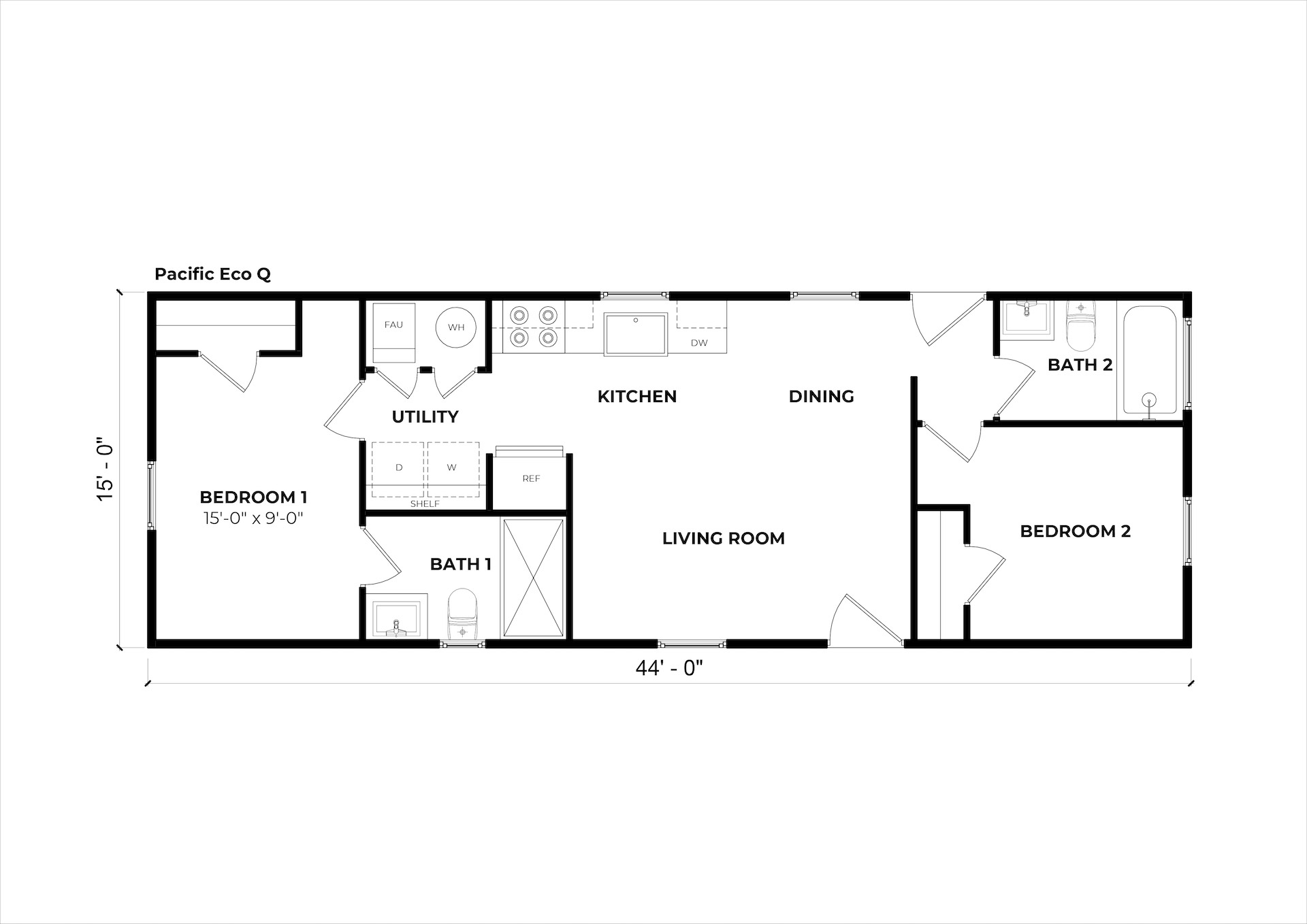 Pacific Eco Q floor plan