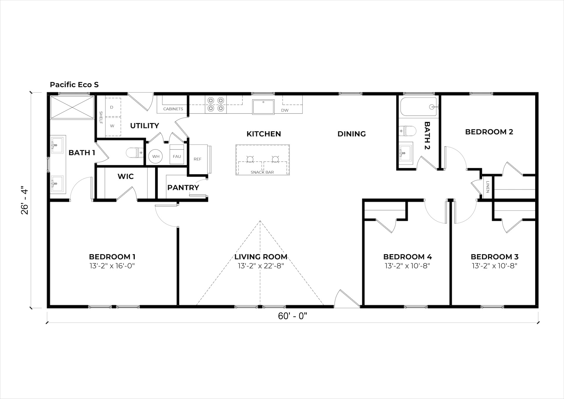 Pacific Eco S floor plan