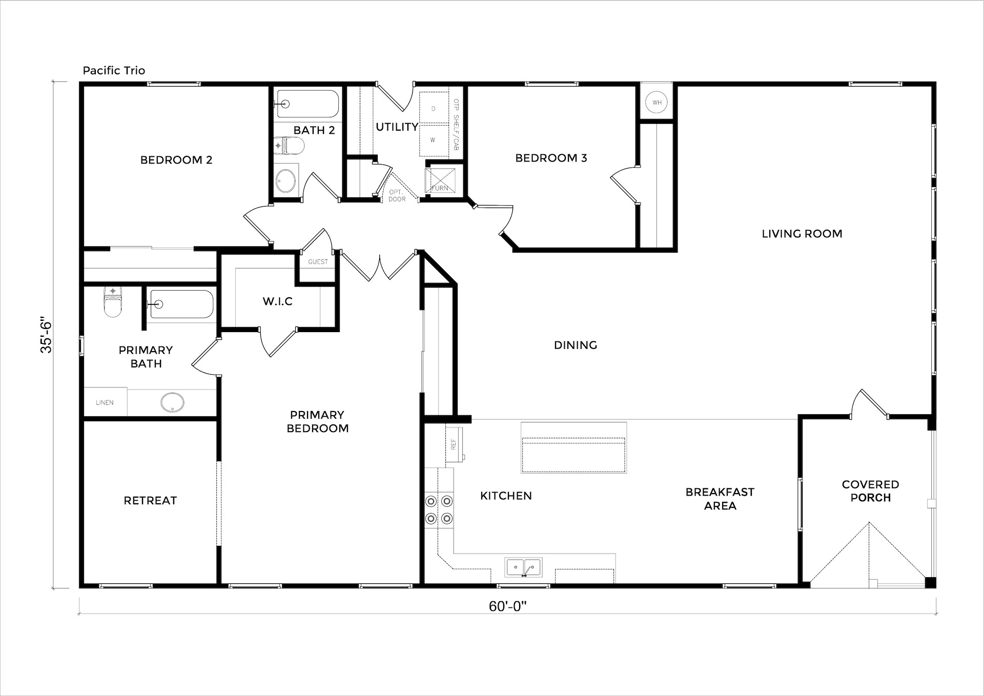 Pacific Trio floor plan